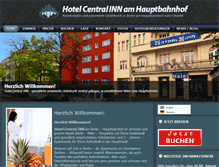 Tablet Screenshot of hotel-centralinn-berlin.de